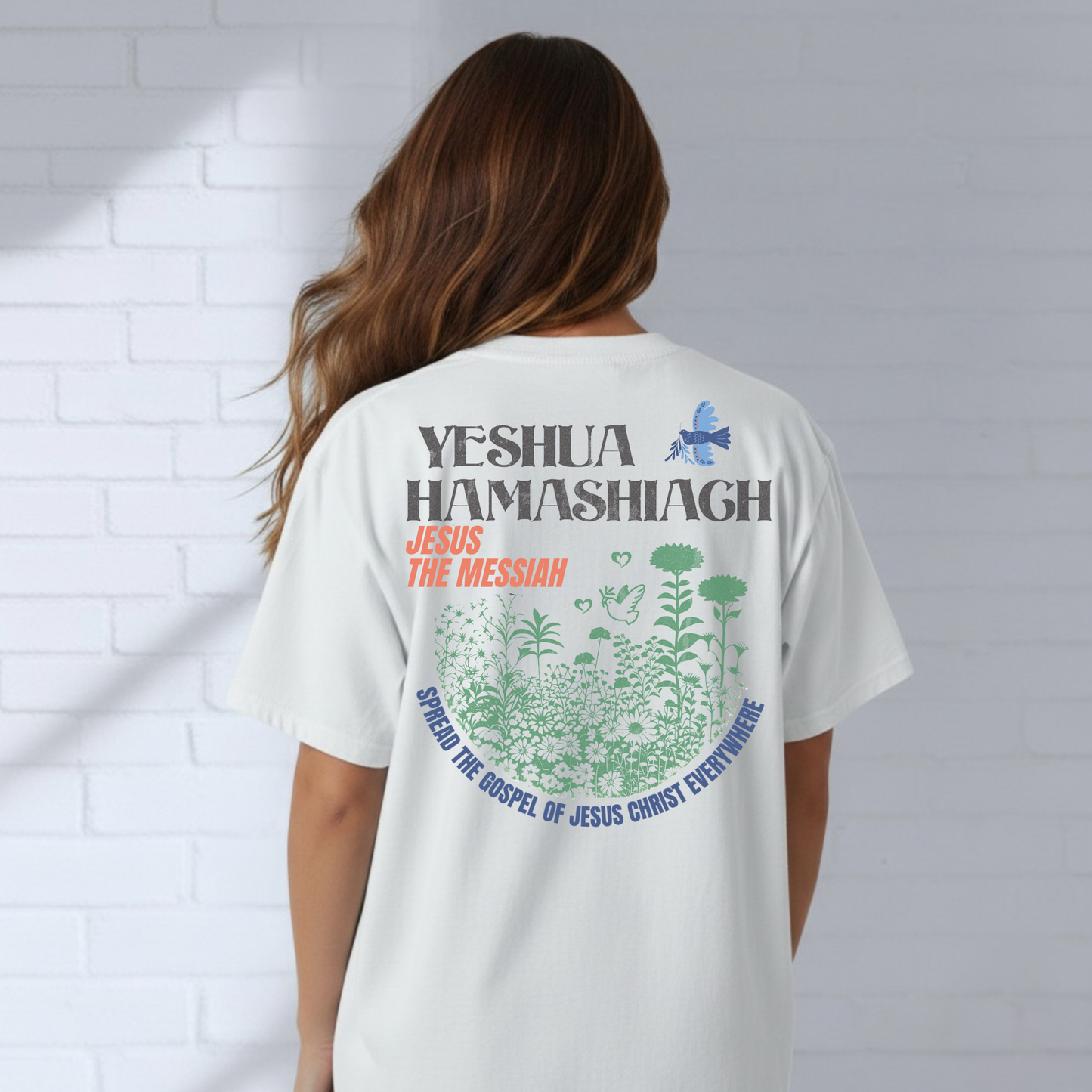 Gospel Christian Shirt, Faith T-Shirt, Inspiration, Jesus, Church Wear, Flower Seeds Tee