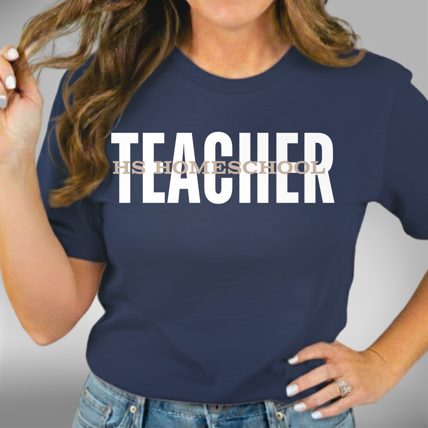 High School Homeschool Teacher Tee, Soft Shirt, Cotton T-Shirt, Gift for Teachers