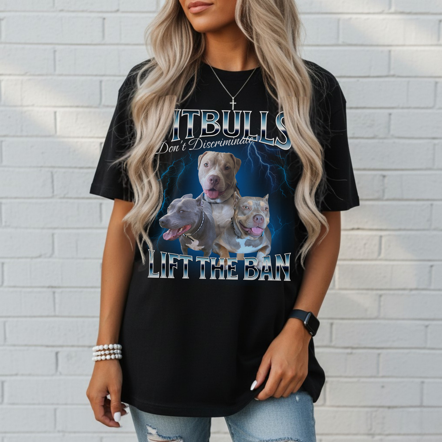 Pitbull Pride Shirt, Unisex T-Shirt, Dog Lover Gift, Animal Rescue, Casual Wear, Pet Lover Apparel, Lift the Ban