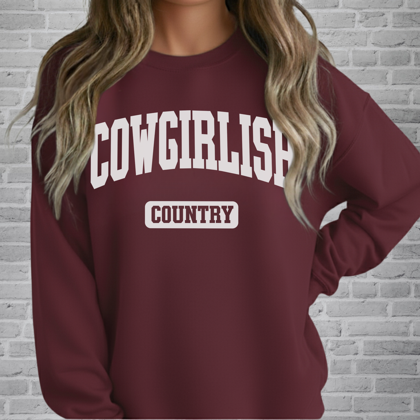 Cowgirlish Sweatshirt, Soft, Cozy, Cotton, Country, Southern, Western, Birthday, Gift