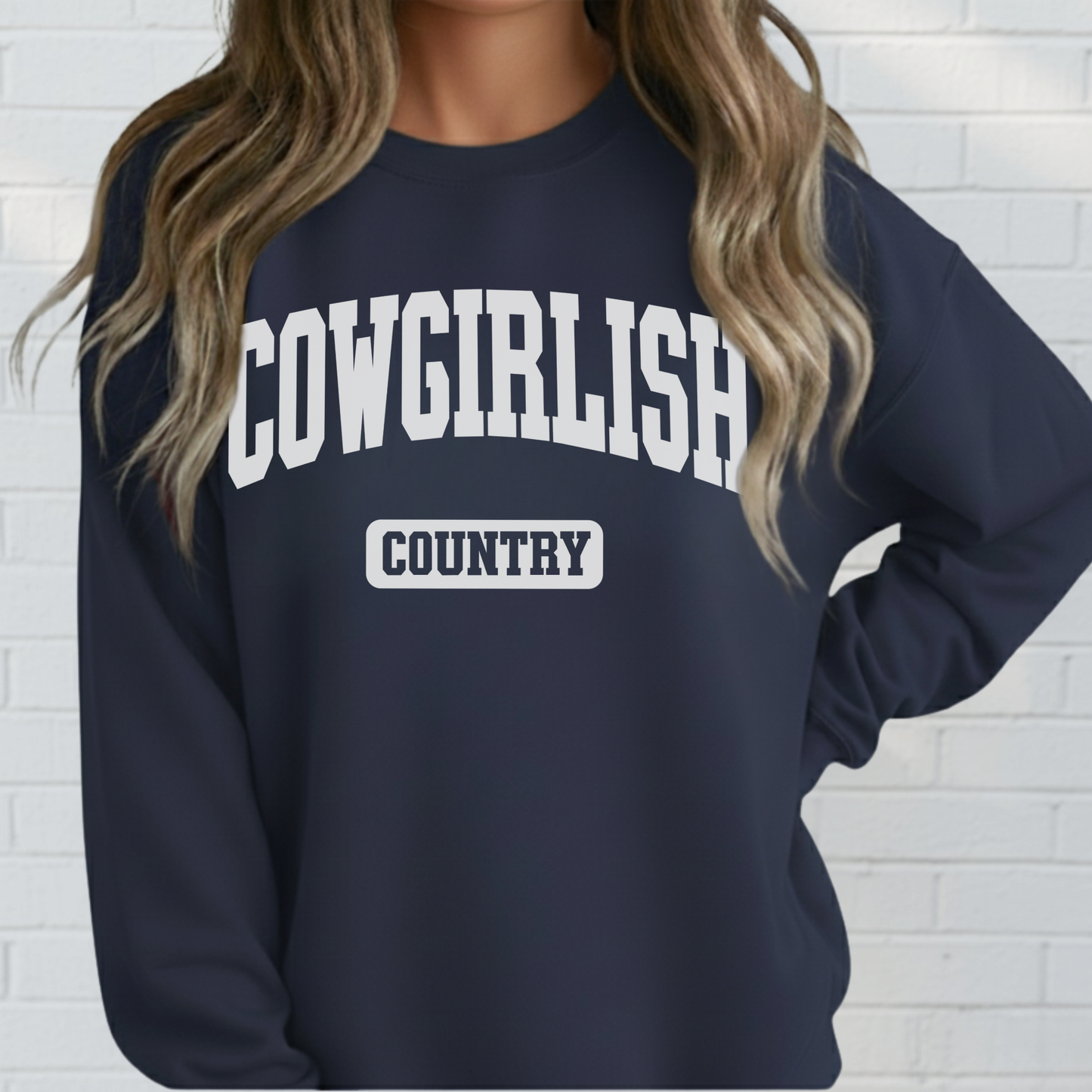 Cowgirlish Sweatshirt, Soft, Cozy, Cotton, Country, Southern, Western, Birthday, Gift