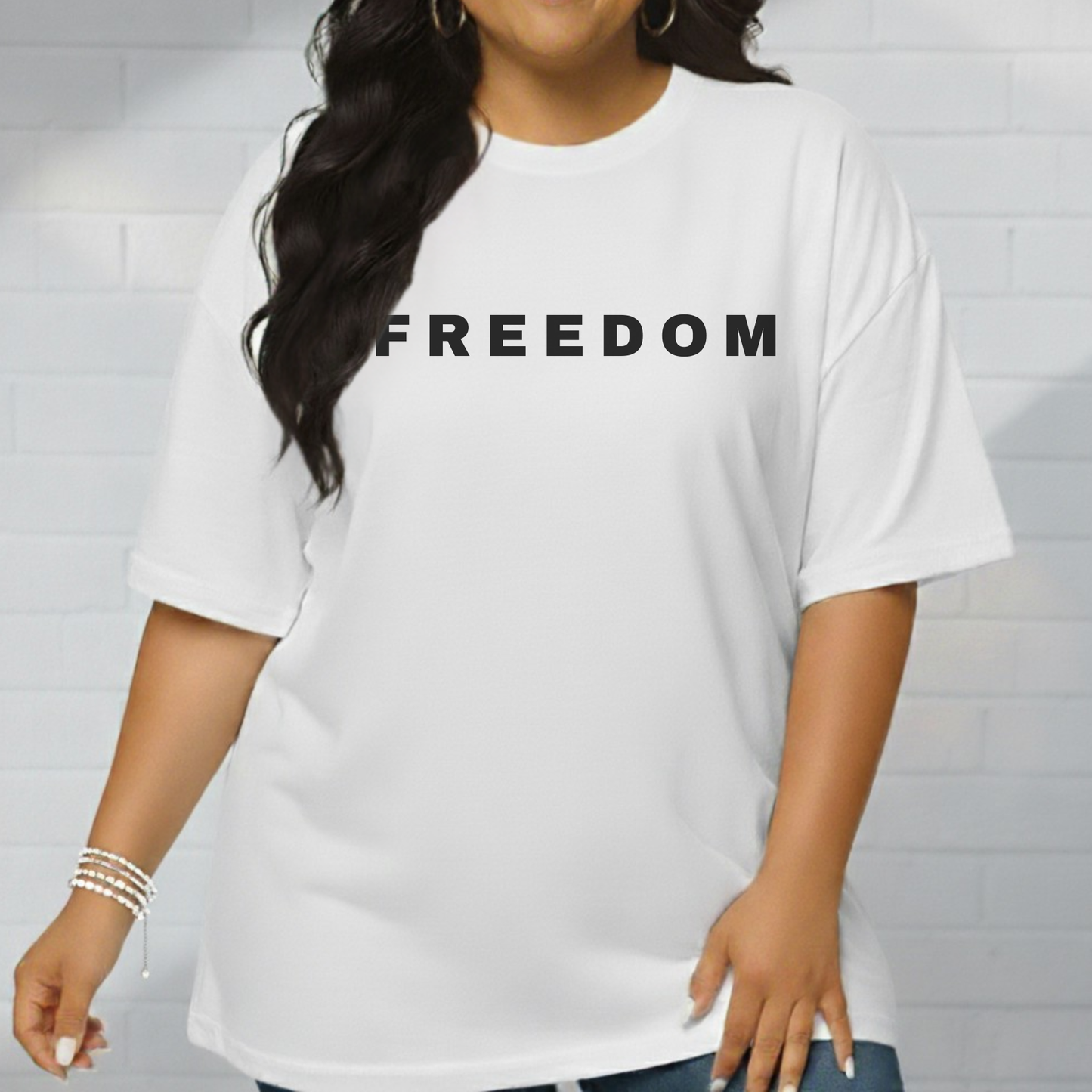 Freedom Unisex Shirt, Women's Casual Everyday Wear, American, USA, Gift