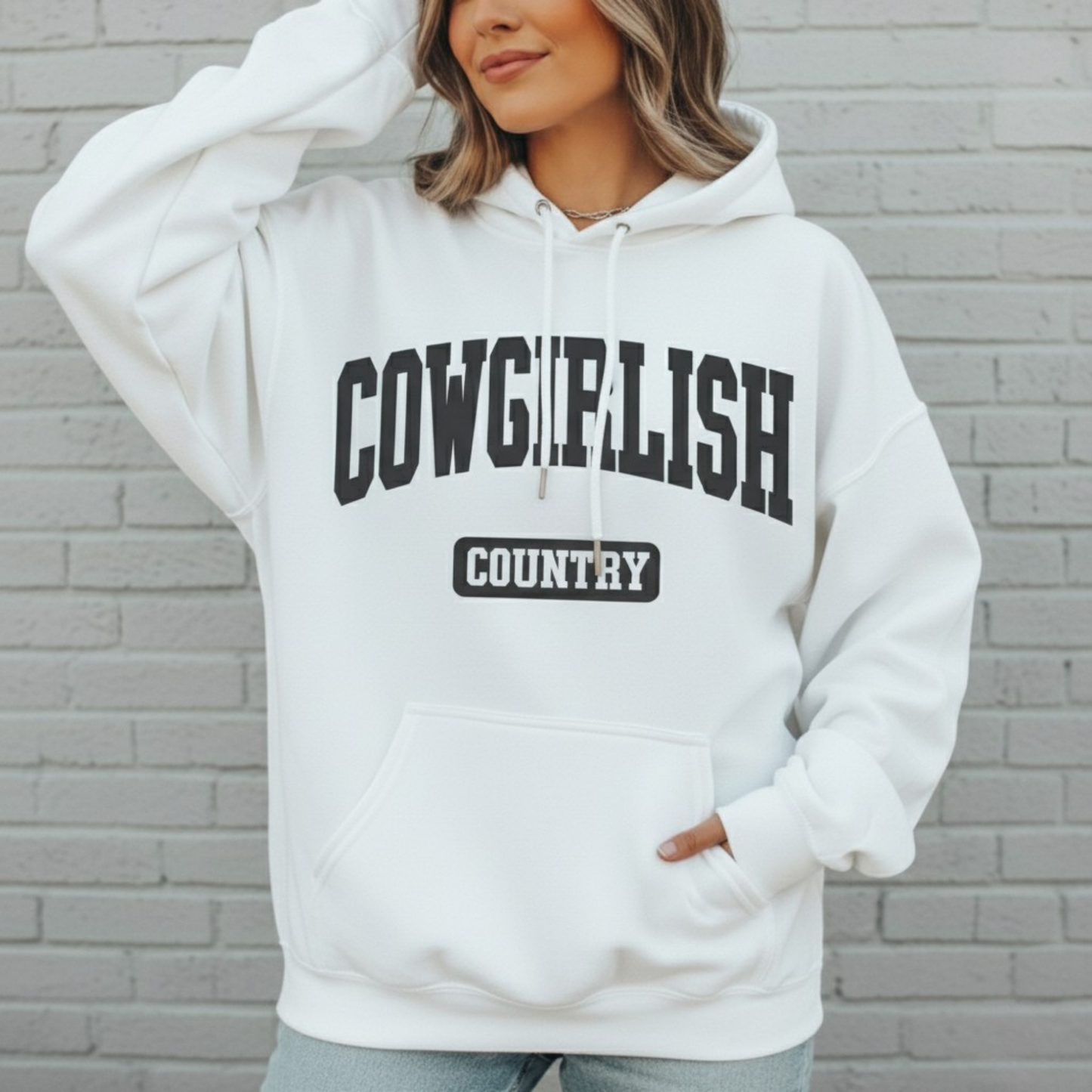 Cowgirl Country Hoodie, Western Style, Casual Wear, Gifts for Cowgirls