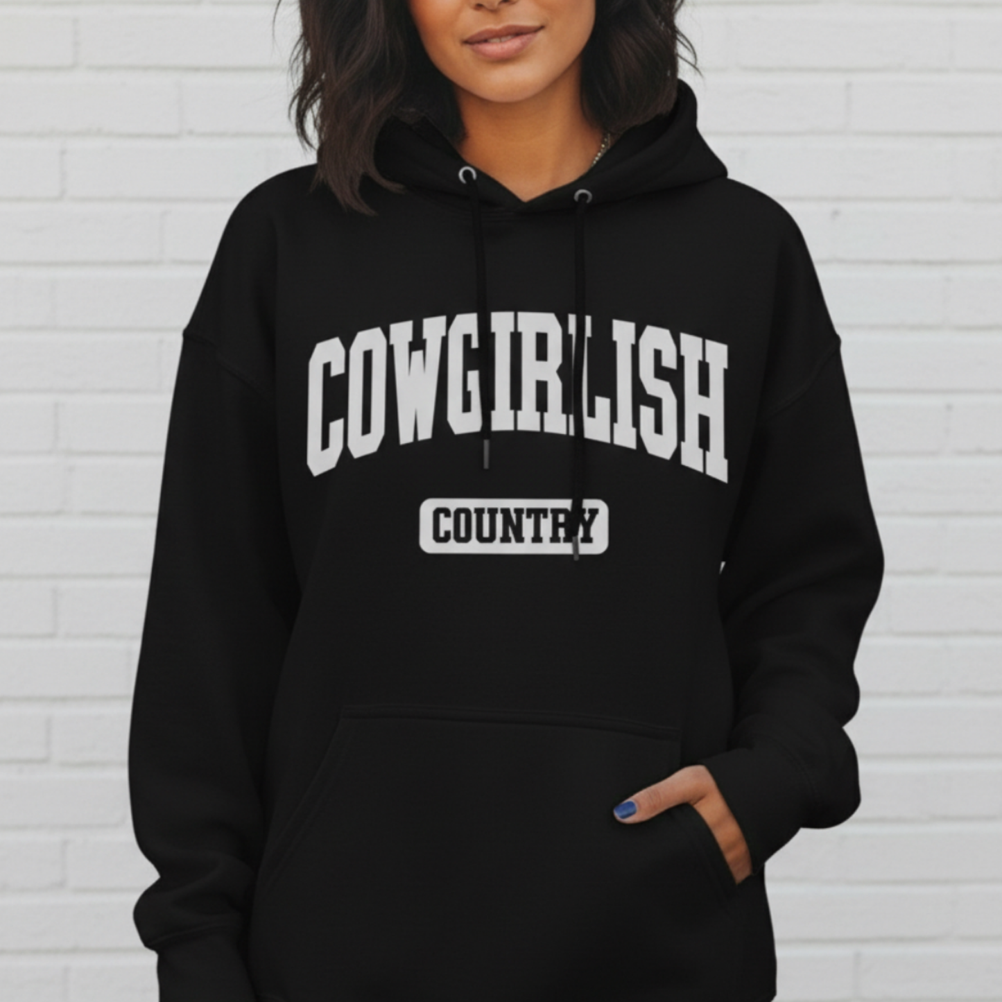 Cowgirl Country Hoodie, Western Style, Casual Wear, Gifts for Cowgirls