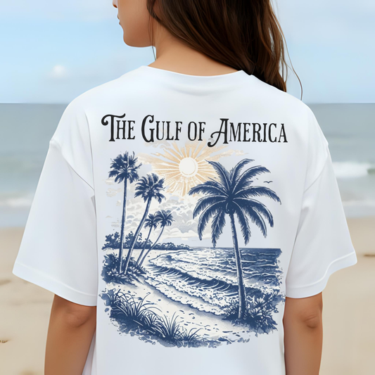 Gulf of America Women’s T-Shirt | Unisex Beach Tee, Summer Vibes, Vacation Wear, Coastal Living, Nautical Gift, Travel Souvenir